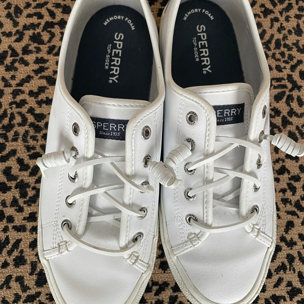 Leather Sperry Sneakers